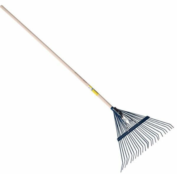 BALAI À GAZON LARGE À RESSORT 60 CM EMMANCHÉ DROIT